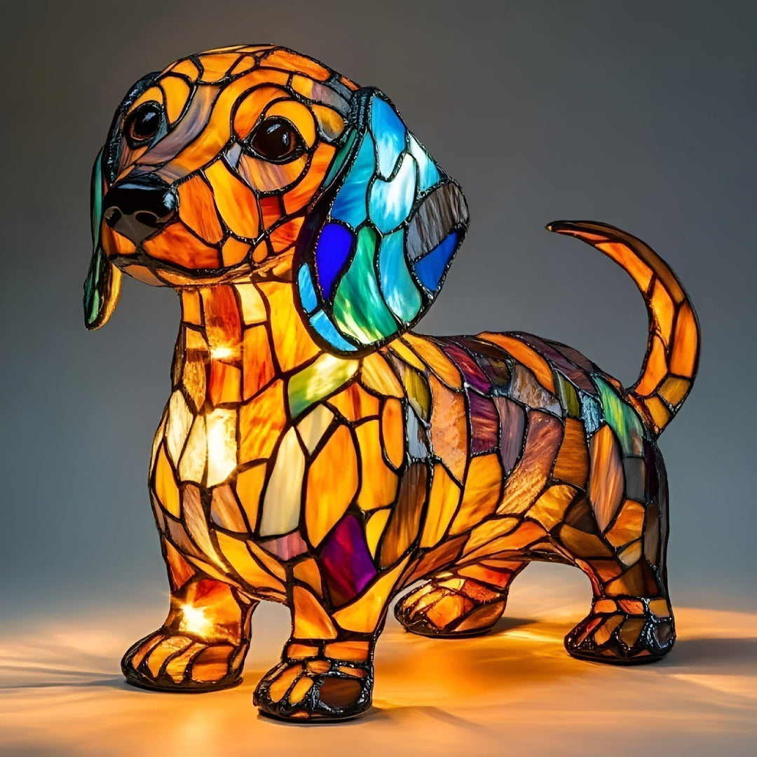 Lampe de chevet Noir et Or Chien Dogue de Bordeaux Lampe de chevet Noir et Or Chien Dogue de Bordeaux