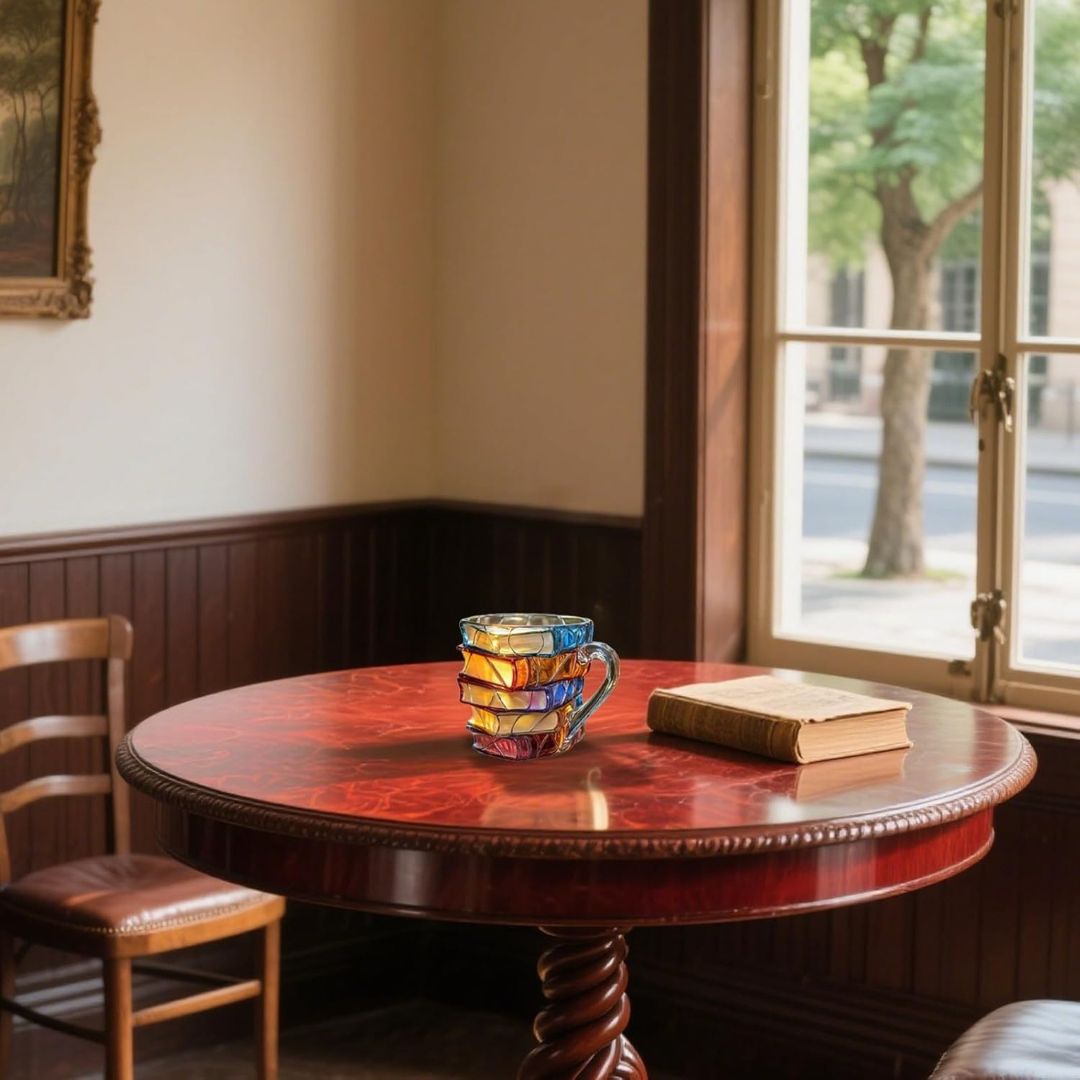 Tazza 3D de lecture Bonheur faite à la main - Originale