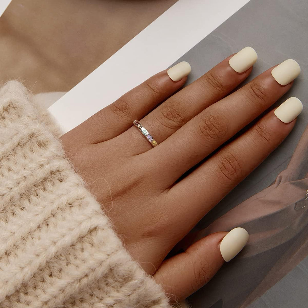 Anneau avec empreinte de patte en argent sterling