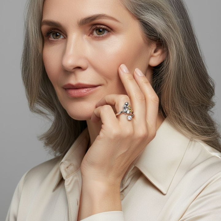 Rose™ - Bague avec icône de chien