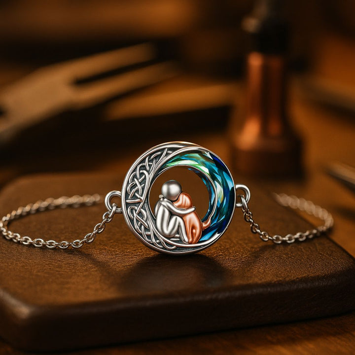 Bracelet de la Chance Ajustable en Argent Sterling avec Motif de Chien