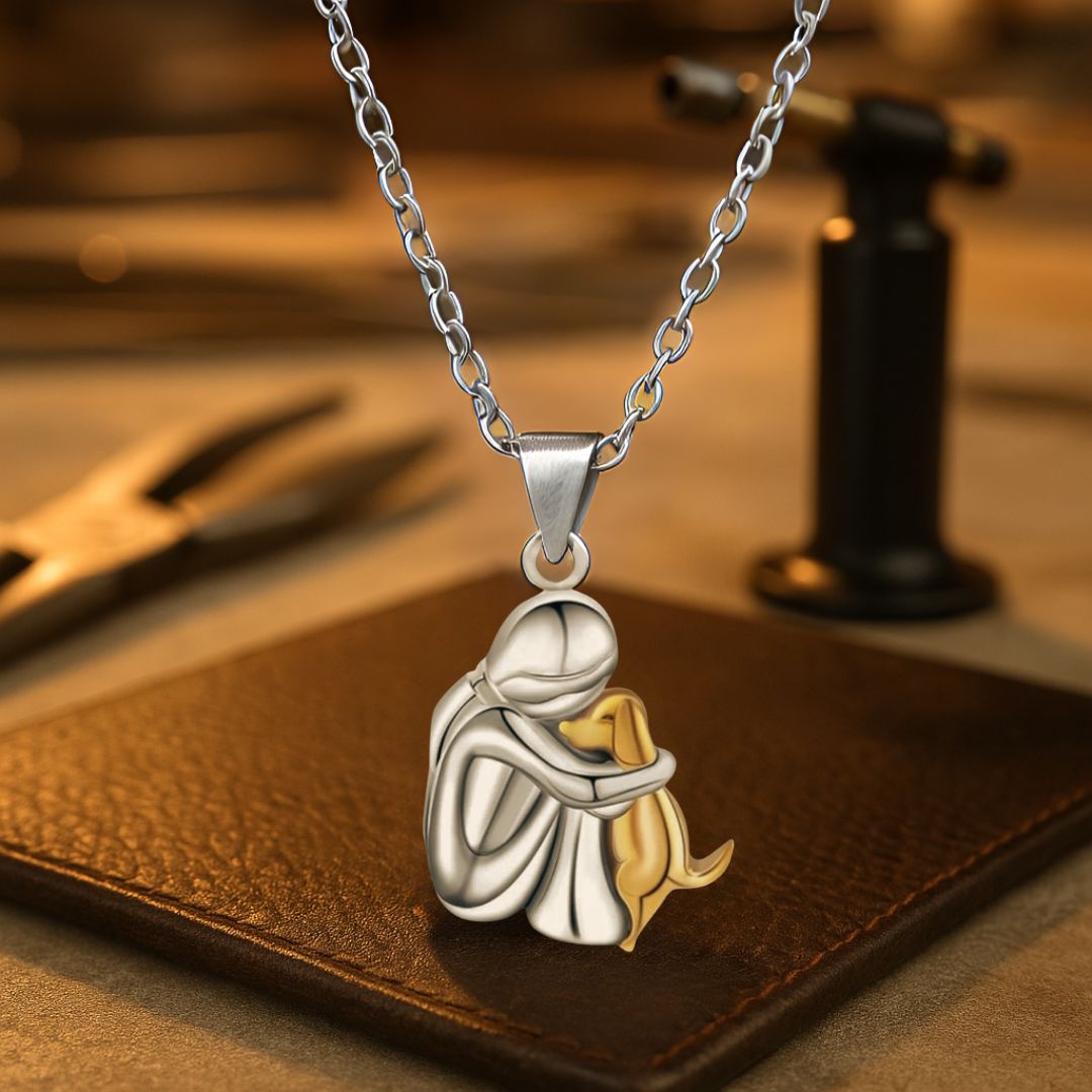 Olivia™ - Collier à pendentif en forme de chien