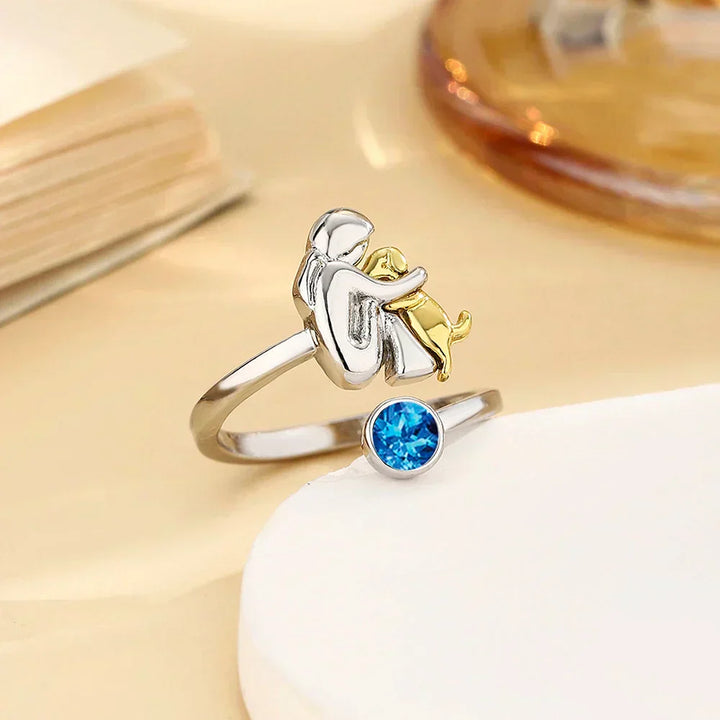 Rose™ - Bague avec icône de chien