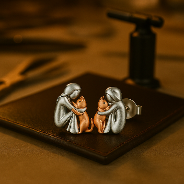 Leila™ - Boucles d'oreilles icône de chat